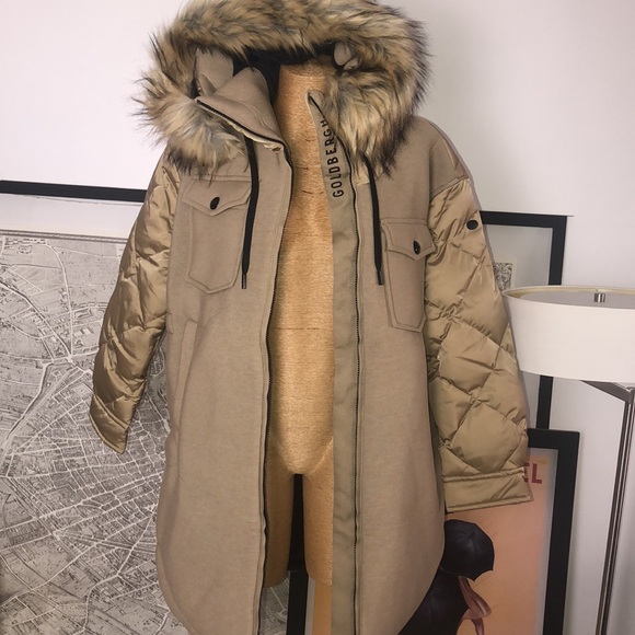 NWOT 
GOLDBERGH Cover Faux Fur Jacket in Desert
Goldbergh
Color:Desert
Size 12 - Picture 10 of 16